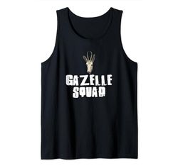 GAZELLE Squad - Maglietta a maniche corte, motivo: Gazelle Canotta