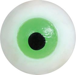FIESTAS GUIRCA | Palline di Gomma Appiccicose a Forma di Occhio (2 cm) - Decorazione di Halloween per Feste di Dolcetto o Scherzetto e Celebrazioni - Ideali per Giocattoli e Sorprese - Bianco