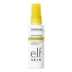 e.l.f. SKIN All Set For Sun SPF 30, Setting Spray With SPF 30 For Long-Lasting Makeup, Weightless, Non-Greasy Formula, Vegan & Cruelty-Free, Packaging May Vary
