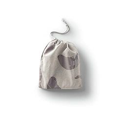 Bonamaison Printed Cotton Produce Bag with Drawstring, Reusable Grocery Bag, Biodegradable Eco-Friendly Bags, Travel Pouch, Sachet Bags, Shopping Bag, Eco Friendly, Foldable, Size: 12x15 Cm