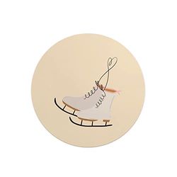 Questo Casa, Round Digital Printed Mouse Pad, Non-Slip Base, for Office and Home, Diameter:22cm