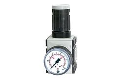 Drukregelaar »FUTURA«, incl. manometer, BG 2, G 1/2, PE max. 16 bar, temp. -10 °C tot 50 °C, regelbereik 0,1-2 bar