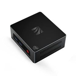 ALIXO Mini PC de Bureau Mini Ordinateur d'affaires Windows 10 8 Go RAM 128G SSD Celeron J4125 (jusqu'à 2,7 GHz) Processeur Prend en Charge 4K HD Dual HDMI Dual WiFi (2,4 G+5,8 G) Ethernet