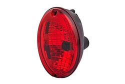 HELLA 2NE 343 130-031 Piloto anti-nevoeiro traseiro - Agroluna - halogénio - 24/12 V - Montagem/montagem exterior - Cor da tulipa: vermelho - Conector: Conector plano - esquerda/direita