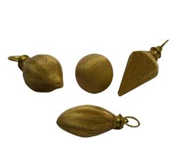 FORNOR Pallina di Natale in Velluto Beige, Marroni, Classico