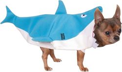 Rubie's 580080S - Costume ufficiale per cani da squalo, colore: blu/bianco, taglia S