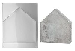 Rayher Molde de casa, 16,5 x 17 x 5 x 4 cm, plástico pet reutilizável, decoração de moldar, 3606000