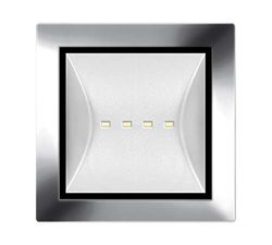 Daisalux alzir - Baliza alzir lx/c-cs difusor negro/transparente 24v cromo
