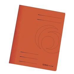 Herlitz 11037009 - Cartellina in cartone piegato, formato A4, colore: Arancione