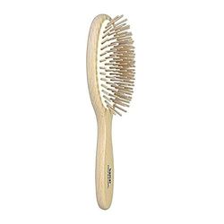bamar – Brosse Pneumatique Ovale Bois Hêtre Médiator épaisse de résine
