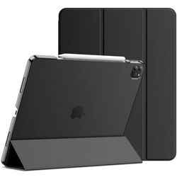 JETech Hoes voor iPad Pro 12,9 Inch (6e/5e Generatie, Model 2022/2021), Ondersteuning Pencil Opladen, Case Automatisch Wekken/Slapen (Zwart)