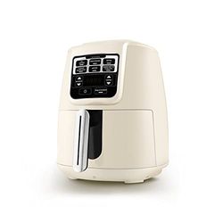 Karaca Air Cook XL 2 in 1 Airfryer Starlight, 4 l, 1550 W, friggitrice ad aria calda, friggitrice ad aria calda, friggitrice senza olio, Less Fat Technology, grigliate e succoso, yogurt domestico