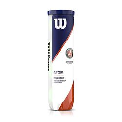 Wilson Roland Garros Tennis Balls, Palla Unisex-Adult, Giallo, 2 lattine x 4 Palle (8 Palle)