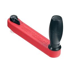 Lewmar® 8 "enkele grip lierhandvat, vergrendeling, rood met zwarte greep