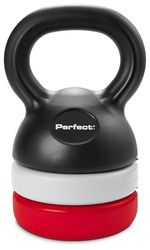 Perfect Kettlebell Ajustable con 7 Pesos Diferentes (1,4-5,4 kg), Asa Ergonómica, Base Plana para Estabilidad y Almacenaje, Ideal para Entrenamiento de Fuerza en Casa