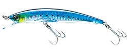 Yo-Zuri Crystal 3D Señuelo Flotante de pez, Crystal 3D Minnow, 90 mm, 3-1/2 Pulgadas, Color sardina, F1145 GHIW, Sardina., 1/2"