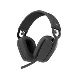 Logitech Zone Vibe 100 Casque d'écoute léger sans fil avec Micro anti-bruit de fond, Écouteurs Bluetooth multipoint avancés, Fonctionne avec Teams, Google Meet, Zoom, Mac/PC - Gris