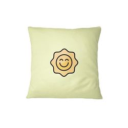 Bona Basics, Funda de cojín Decorativa,Decoración del hogar, para sofá, cafetería, Tamaño: 45X45 cm, Color: Amarillo Claro