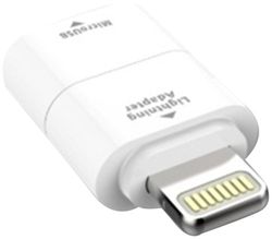 Charge It Apple Lightning à Micro USB Adaptateur pour iPhone 5/ iPhone SE/5S/5C/6/6 Plus, iPad 4/Air/Mini, iPod Nano 7, iPod Touch 5 - Blanc