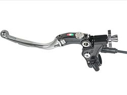 ACCOSSATO Commande d'embrayage à câble Racing avec Levier articulé coloré (Bouton+Levier+régulateur), avec Micro Inclus pour Benelli TNT 1130 Titanium de 2005 à 2007 CC 1130