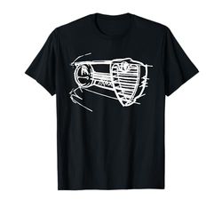 Conductores de automóviles Alfa Elegante parrilla de autos Camiseta