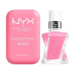 Blush & Nails Combo. NYX Professional Makeup Buttermelt Blush & Gel by Essie Nail Polish