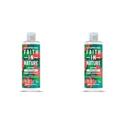 Faith In Nature Organic Aloe Vera Conditioner, Soothing for Normal Hair & Scalp, Vegan & Cruelty Free, No SLS, Silicones or Parabens, 400ml (Pack of 2)