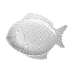 Holst Porzellan FISCH 40 visplaat "Nemo" 40 cm, wit, 40 x 29,5 x 4 cm