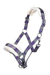 Posten Bischofshofen Licol et tricot Violet foncé/gris Pur-sang