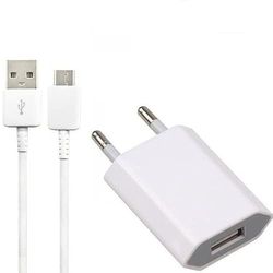 USB-oplaadset met USB-poort + USB C-kabel - snel opladen