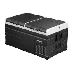 Steamy-E Dual Zone 95, Glacière à compresseur électrique, 90 litres, 12 V/230 V, pour Refroidir et Congeler, idéale pour le Camping