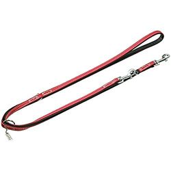 Karlie 24643 - Guinzaglio vintage L: 200 cm, larghezza: 22 mm, colore: Rosso