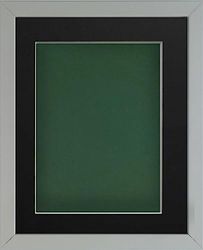 Frame Company Radcliffe Grey 20x16 with Bottle Green BB and Black Mount for 16x12