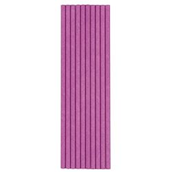 Unique Party 80534 Eco-vriendelijke roze papieren rietjes-Glitz roze & zilveren verjaardag-Pack van 10