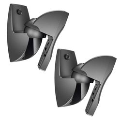 Vogel's VLB 500 Soporte de Pared Universal para Altavoces, Giratorio hasta 180º, Inclinable hasta 20º, Premontado, Máx. 5 kg, Negro (2X)