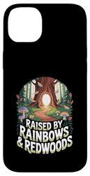 Raised By Rainbows And Redwoods LGBTQ Nature Lover Case for iPhone 14 Plus