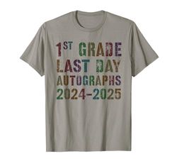 Carino 1 ° GRADO 2025 ULTIMO GIORNO Scrivi AUTOGRAFI Besties fai da te Maglietta