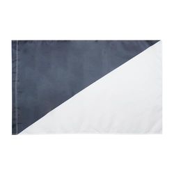 AZ FLAG - Drapeau course automobile noir et blanc - 90x60 cm - Drapeau De Commissaire 100% Polyester Avec Fourreau et Cordelette - Pavillon 45 g