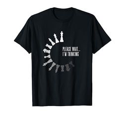 Regalos De Ajedrez Jugador Ajedrez I Pensando Estrategia Siguiente Movimiento Camiseta Unisex-adultos Black S Manga Larga Jersey Clásico divertido