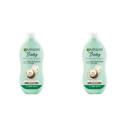 Garnier Intensive 7 Days Shea Butter Body Lotion Dry Skin, with glycerin - 400 ml (Pack of 2)