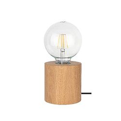 Homemania Lampe de Bureau Shape Base - Bureau, Bureau, Table de Chevet - Bois, Bois, Plastique 10 X 10 X 10