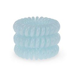Absolutely Aqua Blue SpiraBobble | Fasce per capelli da donna - Set di 9 elastici per capelli | Elastico per capelli resistente | Anello a spirale per coda di cavallo