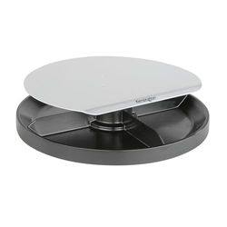 Kensington K60049Us Suporte rotativo para monitor, com altura ajustável, bandeja giratória e sistema Smartfit