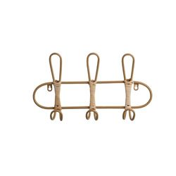 Romimex Perchero de Pared Natural Mimbre 40 x 21 x 8 cm