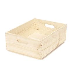 Compactor, lade-organizer - natuurlijk grenen opbergrek, rechthoekig, licht hout, afmetingen: 40 x 30 x H.14 cm, Maat M, RAN6475