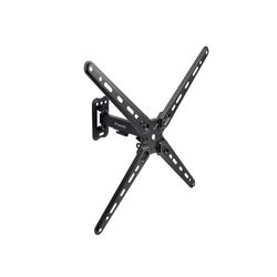 VoltShine Support Mural pour écrans de 13 à 55 Pouces, pivotant et incliné, supporte jusqu'à 25 kg, Couleur Noire, idéal pour optimiser l'espace et l'angle de Vision.