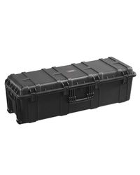 VEVOR Waterdichte harde koffer 155,7 l, IP67 weerbestendige beschermhoes met 6 clips, 6 gaten en 3 hangslothendel en schuimrubber ingevoegd voor grote apparatuur, zwart, stijve draaibare koffers,