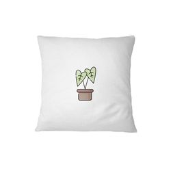 Bona Basics Funda de Almohada Decorativa, poliéster, Blanco 1, 45 x 45 cm