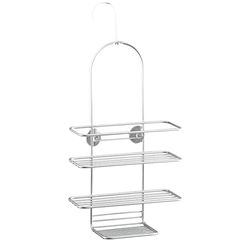 Metaltex 404202 Étagère de Douche Argent 28 x 28 x 18 cm