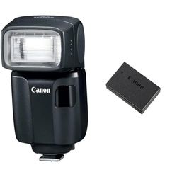 CANON Flash Speedlite EL-100 & LP-E17 Batteria Ricaricabile Nero/Antracite